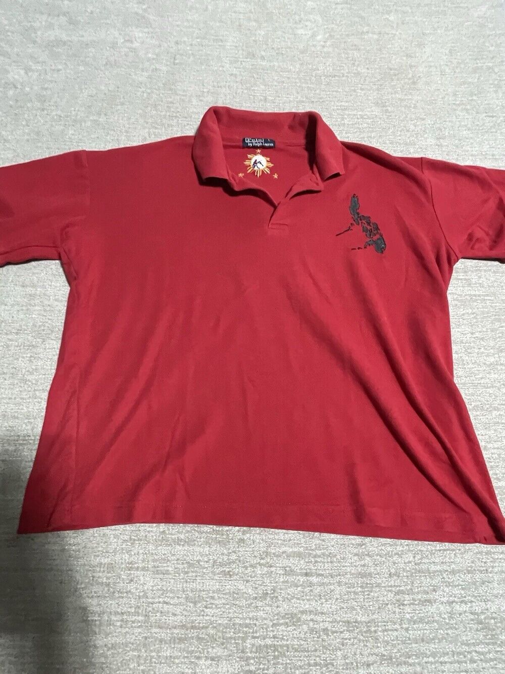 Ralph Lauren Polo Shirt Men’s Large Red Short Sleeve Logo